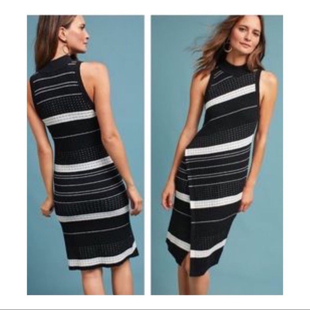 Anthropologie Asymetrical turtle neck dress